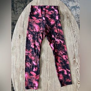 Lululemon align size 4 23” intensity pink blossom multi